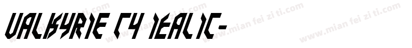 Valkyrie T4 Italic字体转换